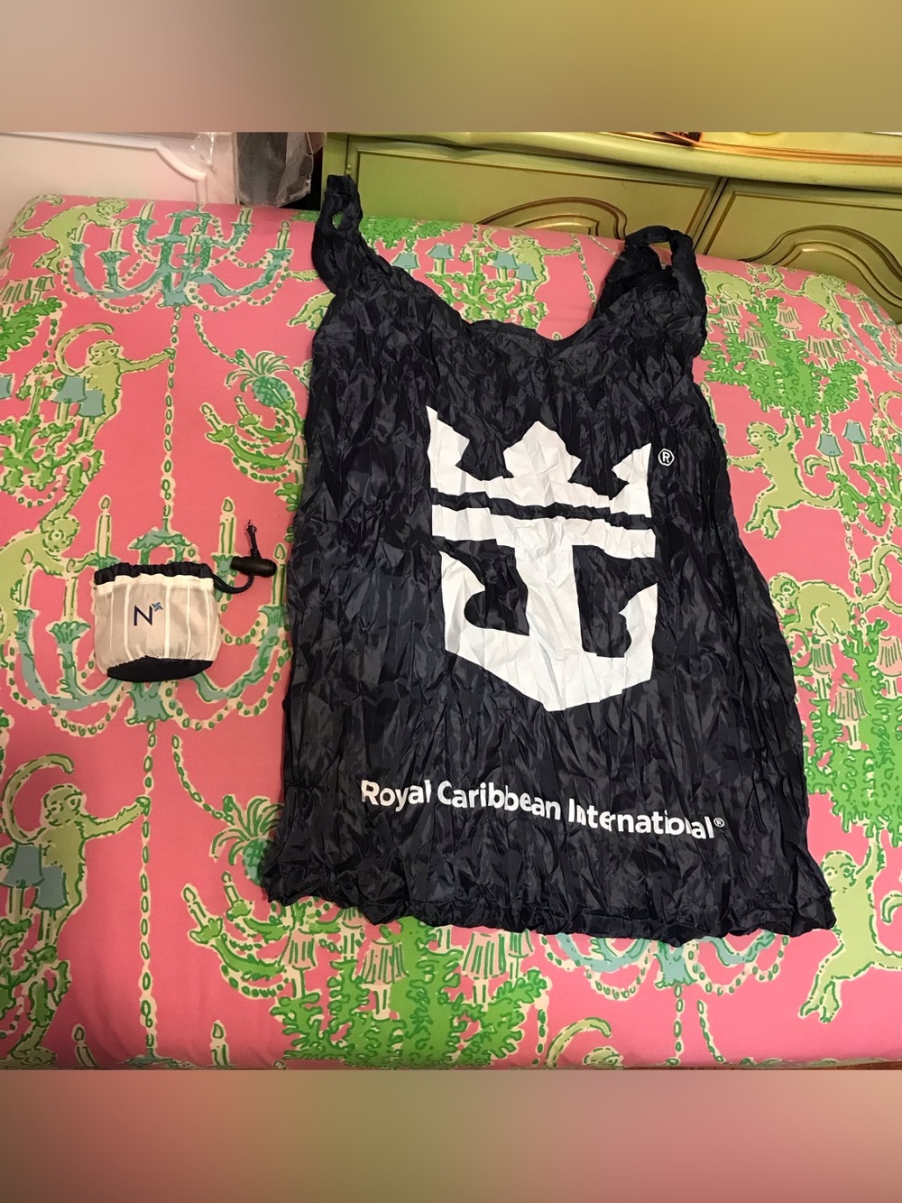 Royal Caribbean International navy blue Tote Bag bag in a bag